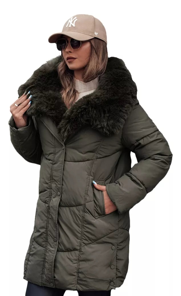 Women's winter khaki jacket Niki
