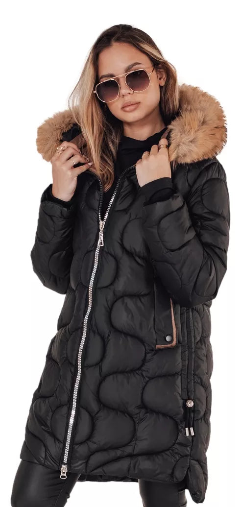 Women's winter black jacket Virel