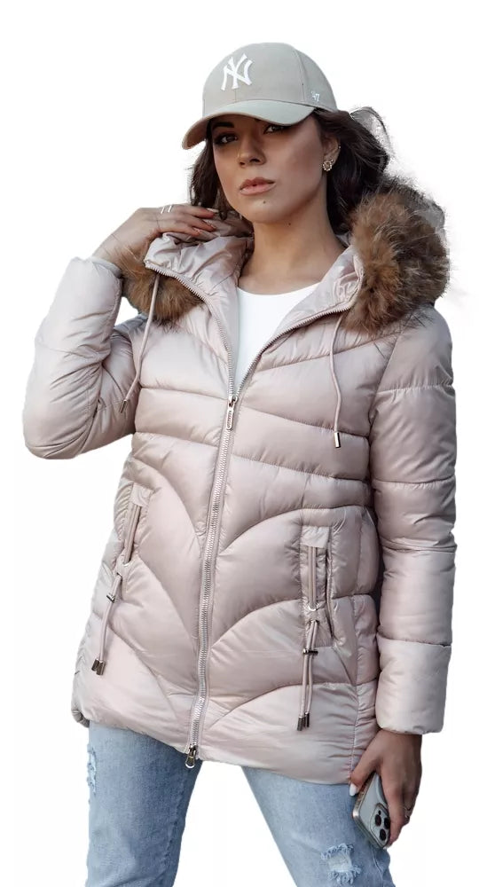 Women's winter pink jacket Jessica
