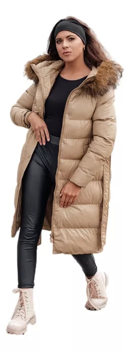 Women's winter brown jacket Bela