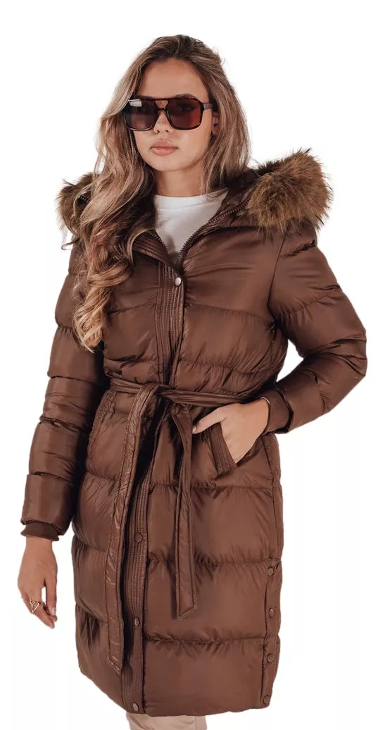 Women's winter brown jacket Bela