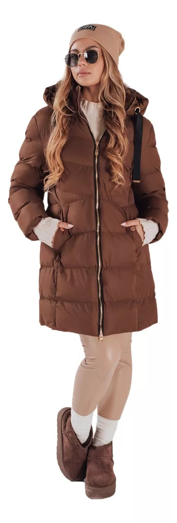 Women's winter brown jacket Gabriel