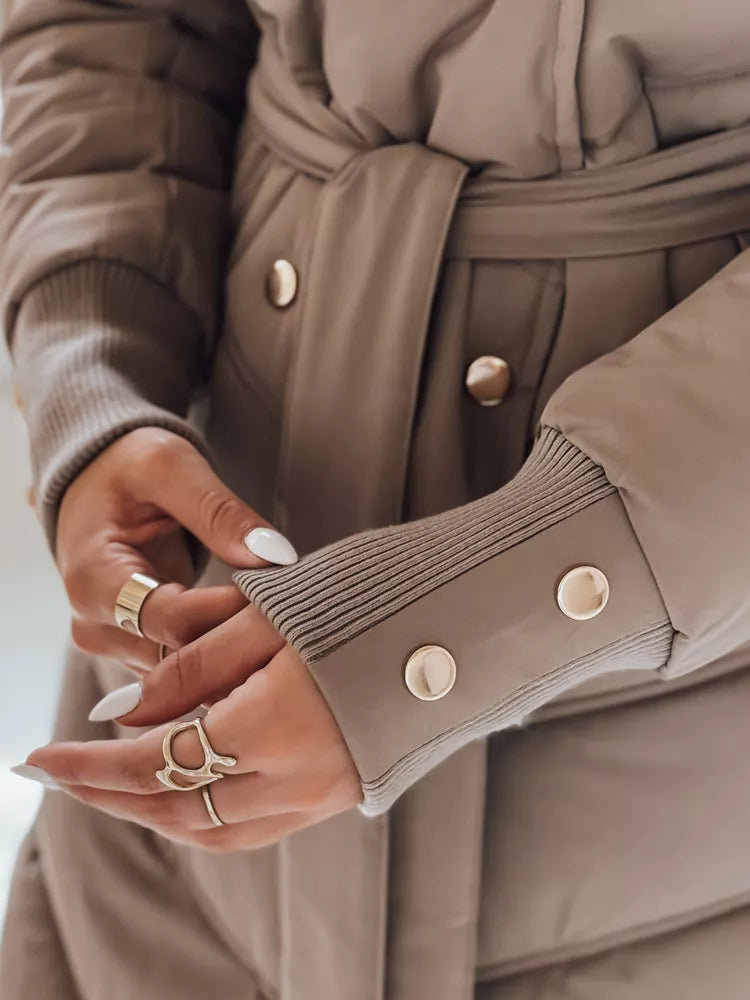 Women's winter brown jacket Karlin