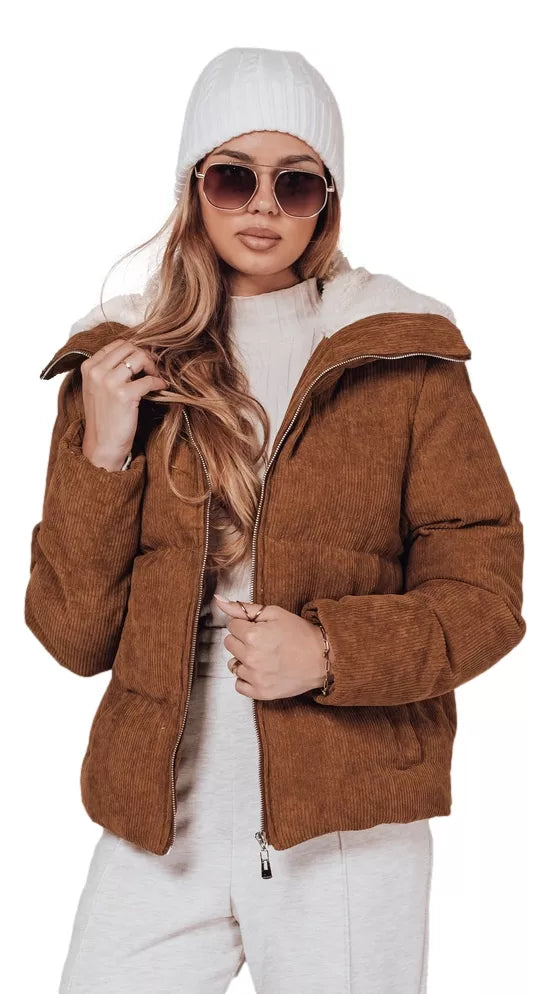 Women's winter brown jacket Trendy