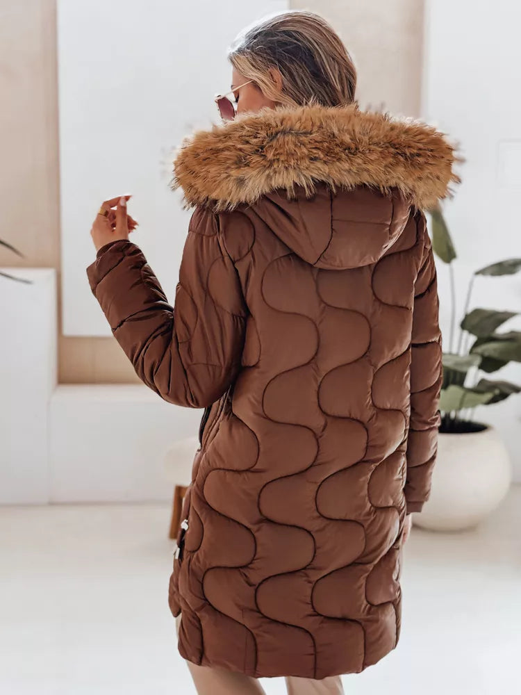 Women's winter brown jacket Virel