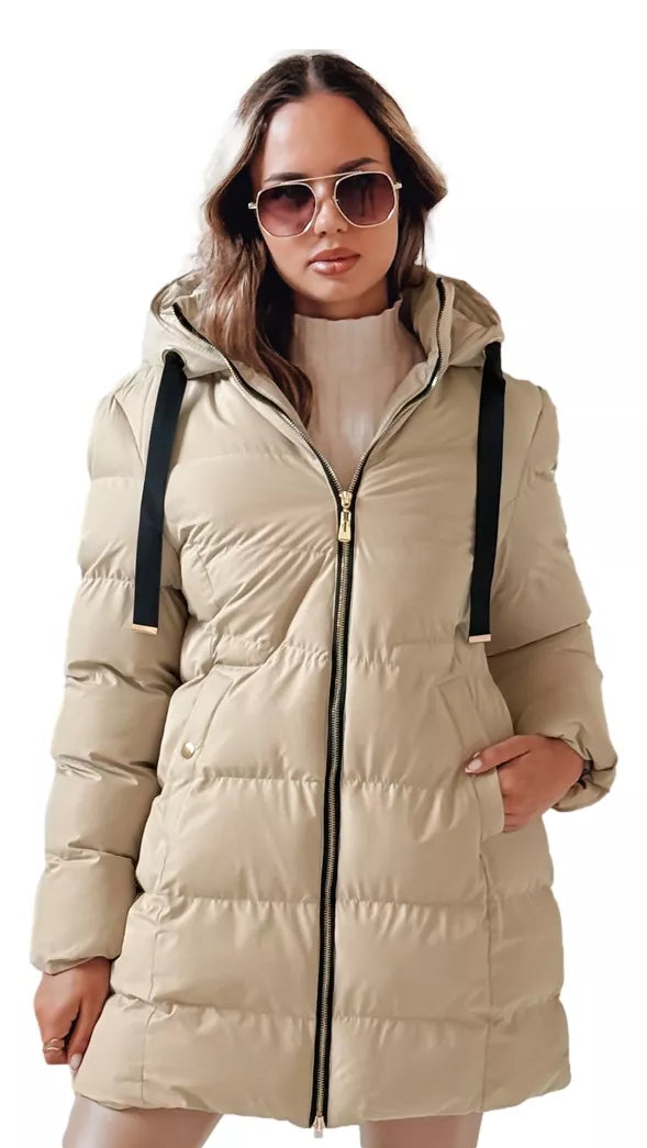 Women's brown winter jacket Gabriel 