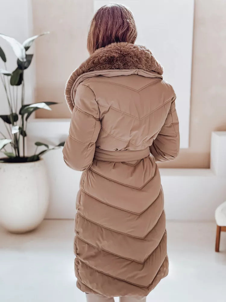 Women's winter brown jacket Karlin