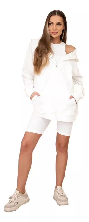 Women's white 3-piece Kimi set.