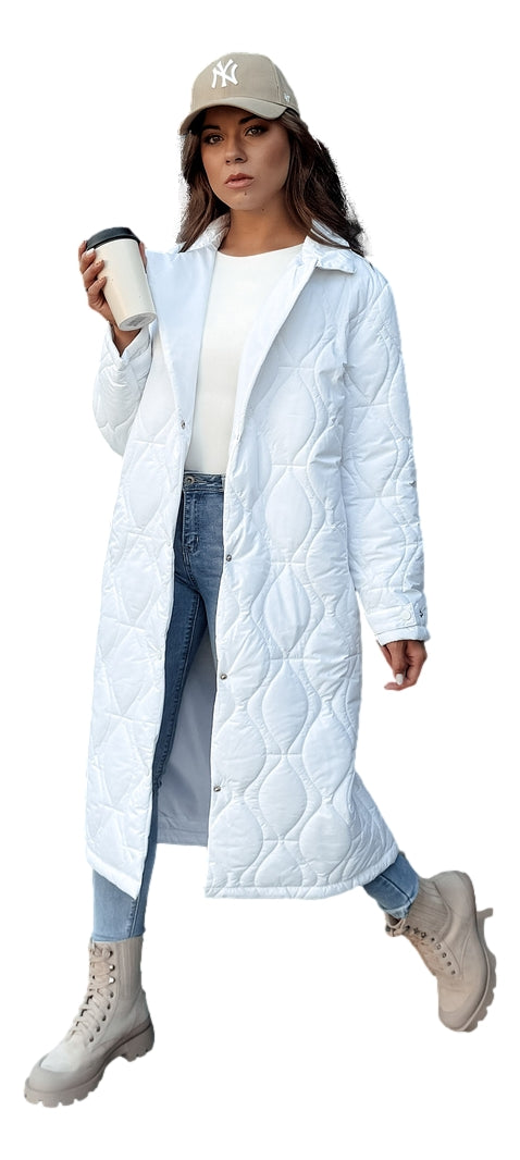 Women's white quilted coat Dify
