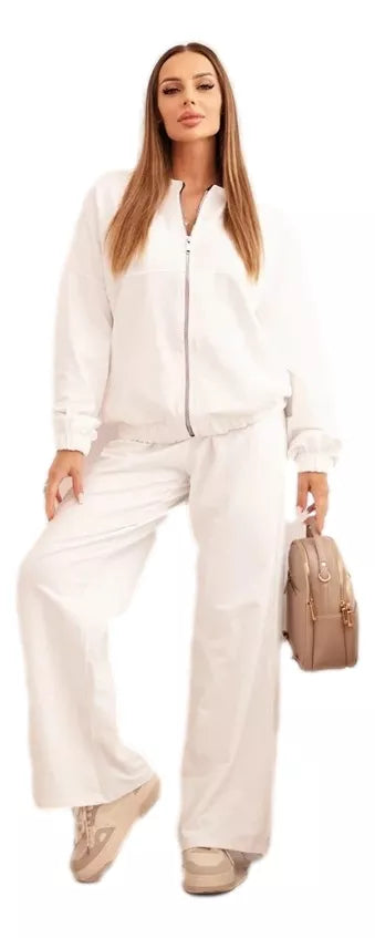 Women's white Fan set