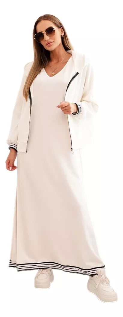 Women's white casual set Donan