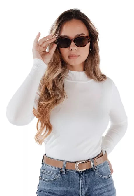 Women's white sweater Lena