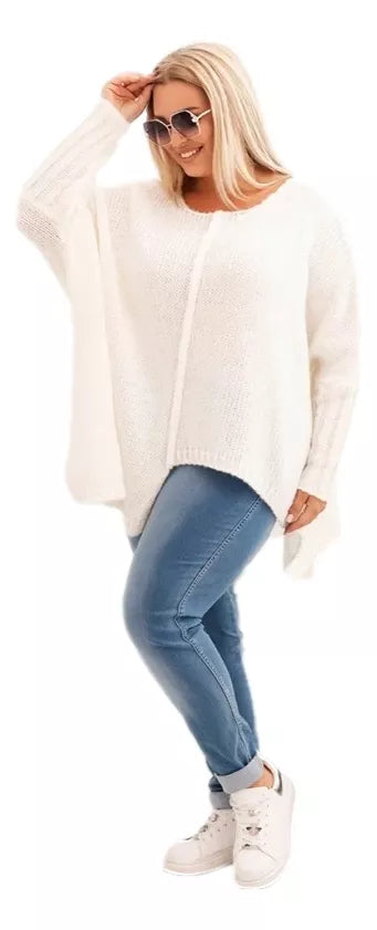 Women's white sweater Lori
