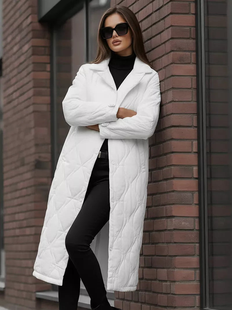 Women's white winter coat Fox