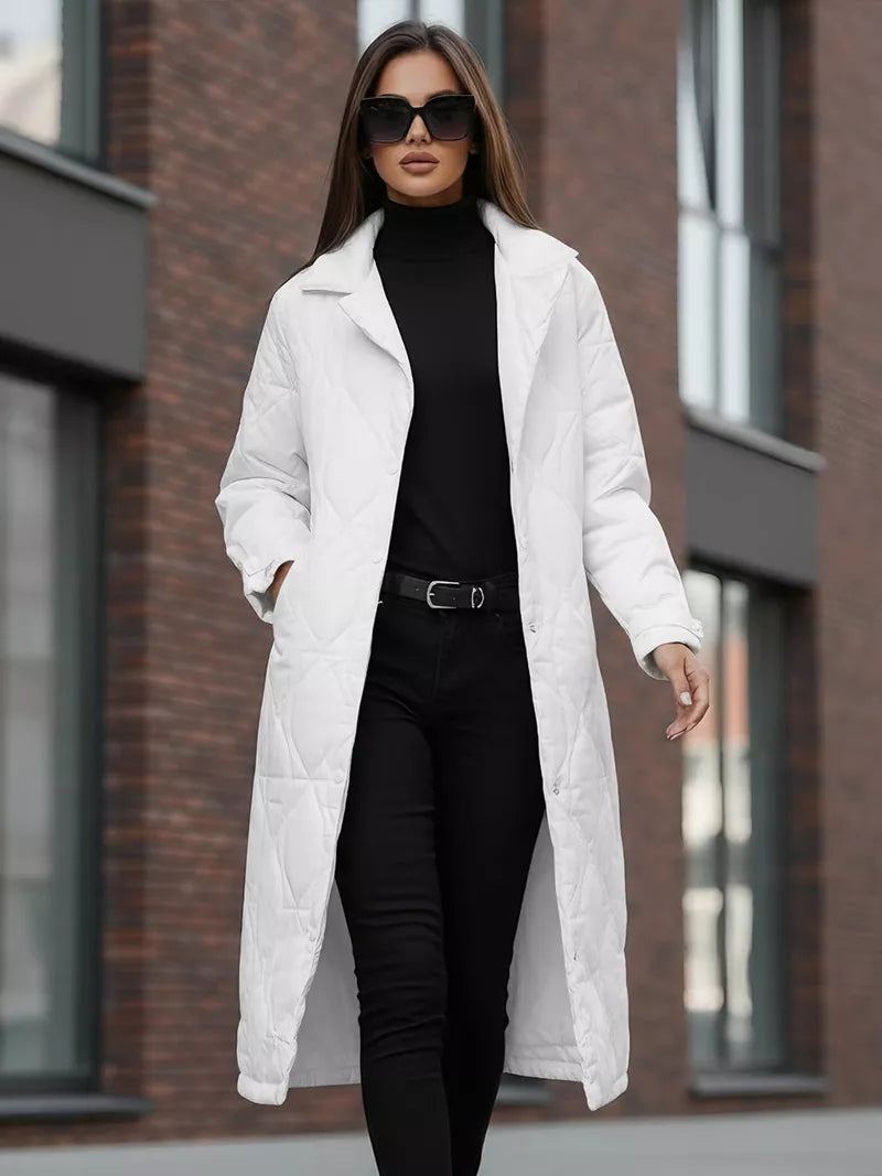 Women's white winter coat Fox