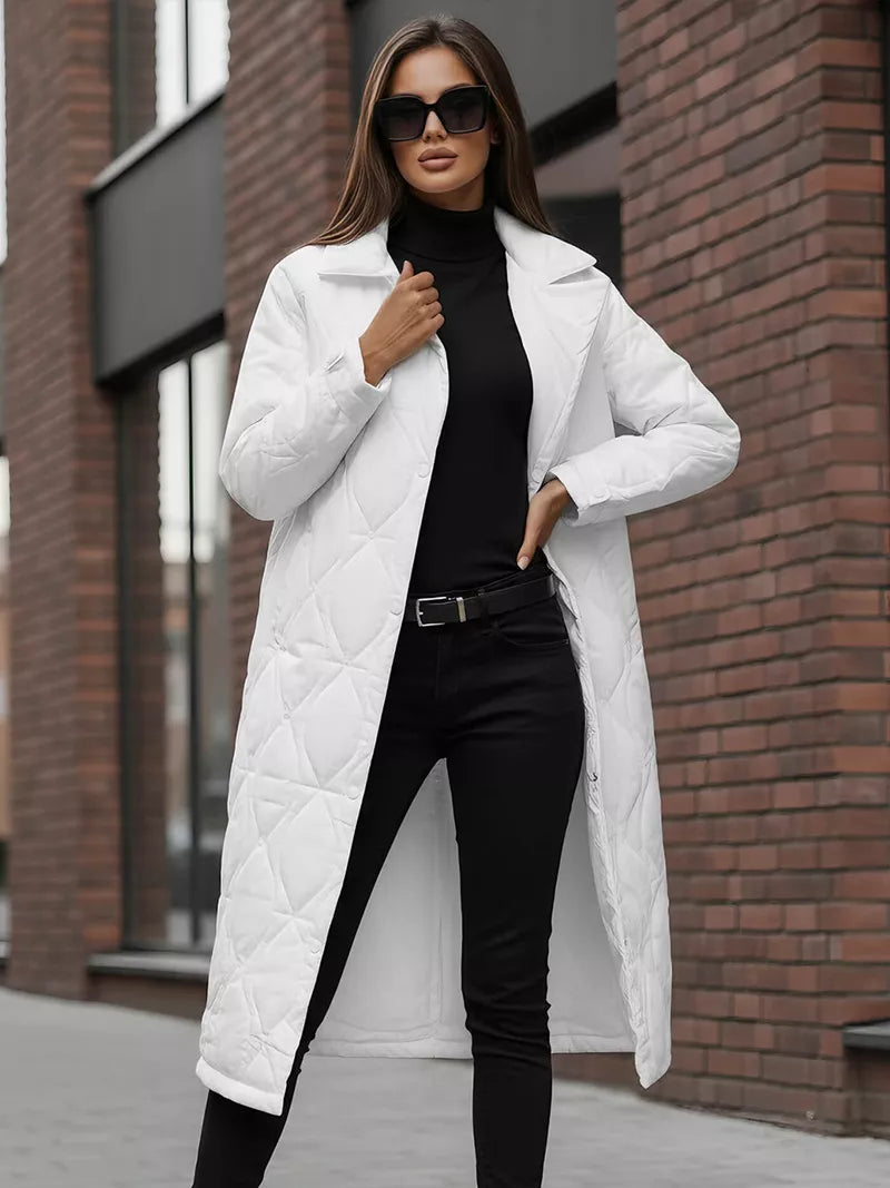 Women's white winter coat Fox