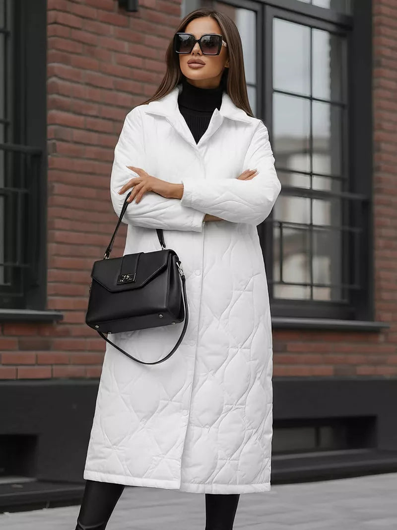 Women's white winter coat Fox