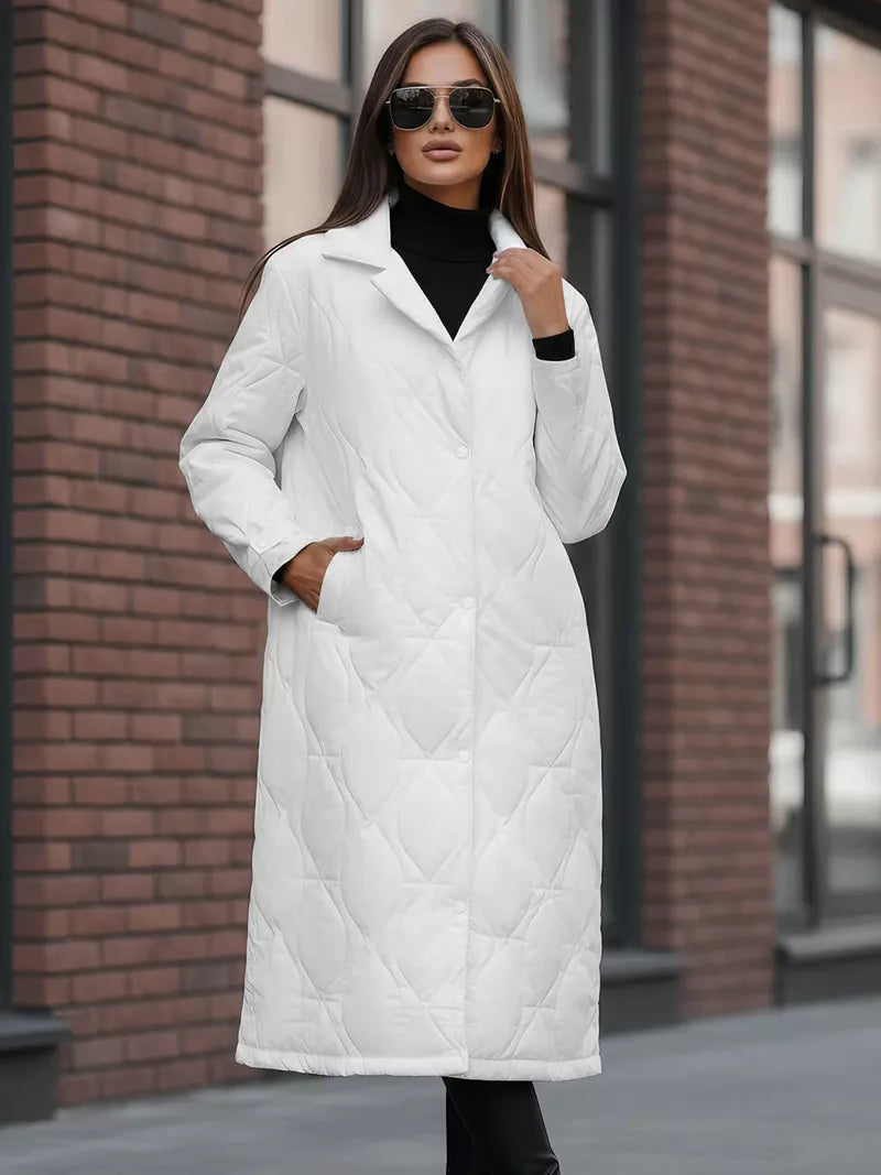 Women's white winter coat Fox