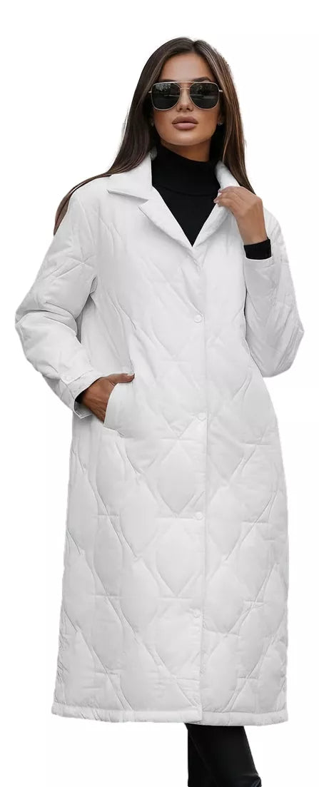 Women's white winter coat Fox
