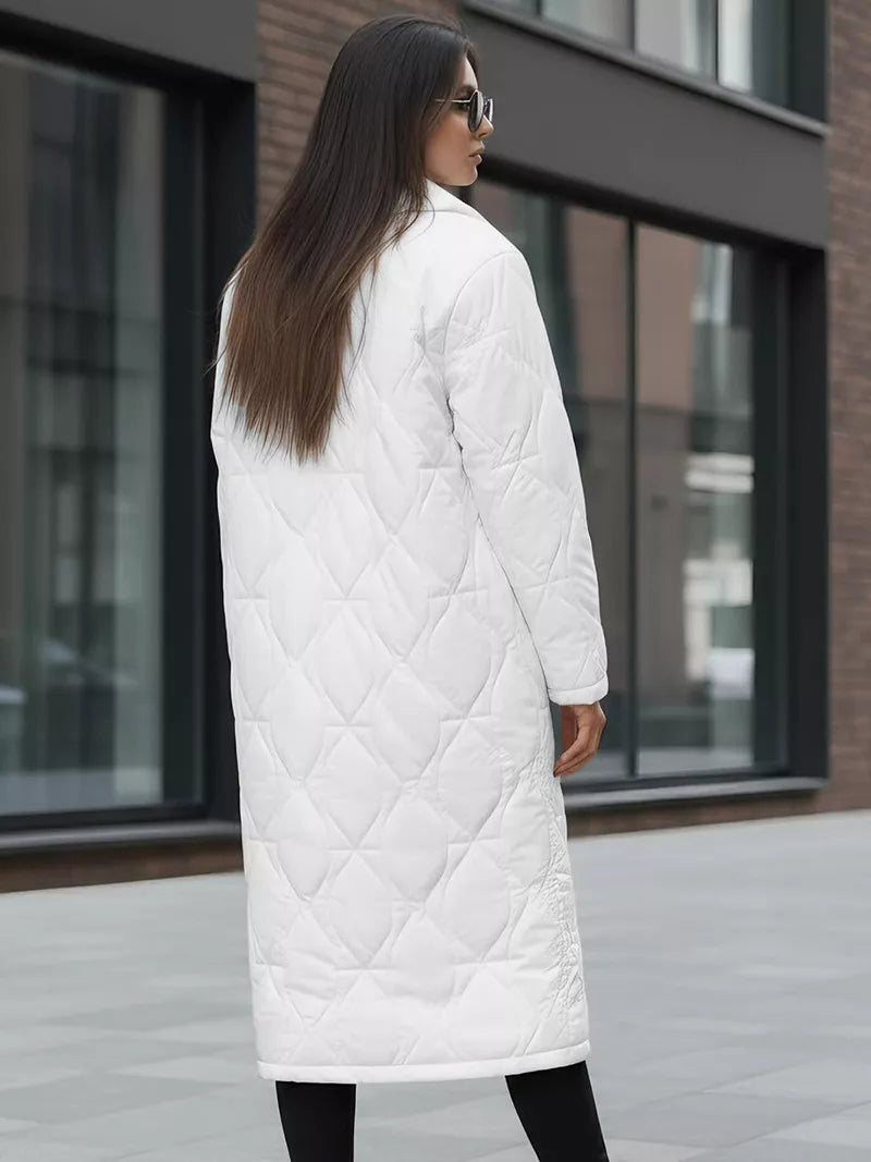 Women's white winter coat Fox