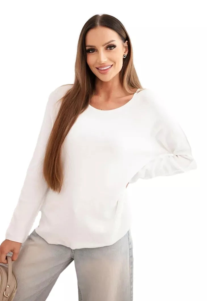 Women's white sweater Romil