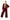 Women's burgundy casual suit Jener