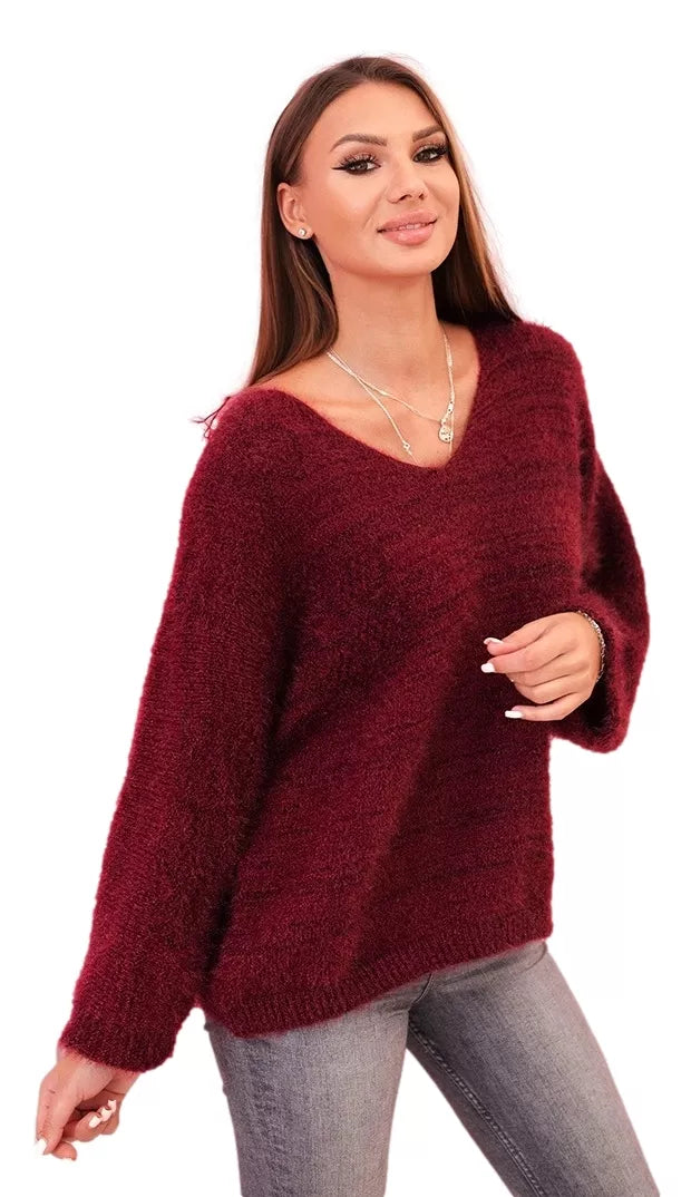 Women's burgundy Sindy