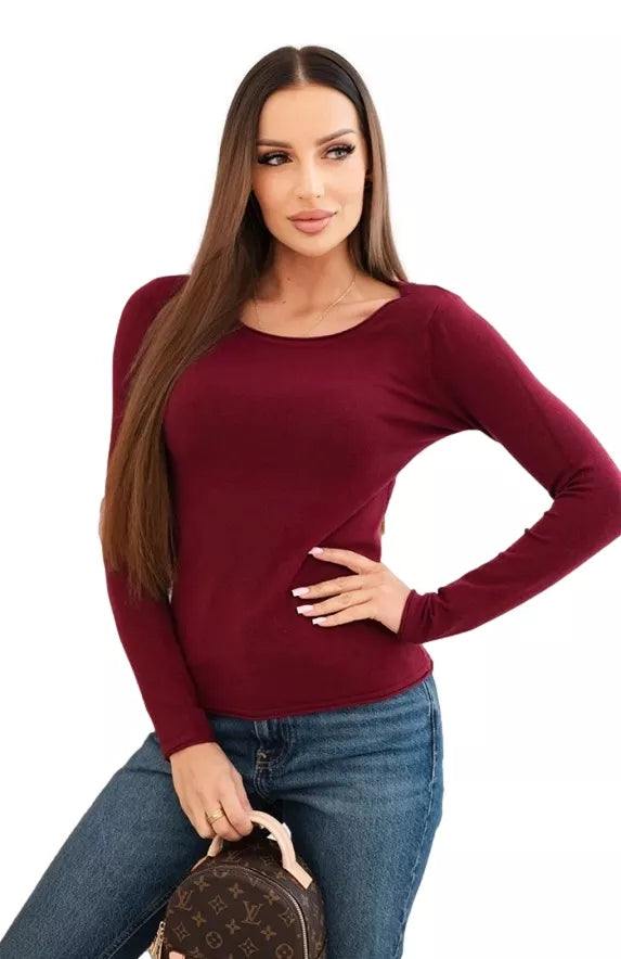 Women's burgundy sweater Renat