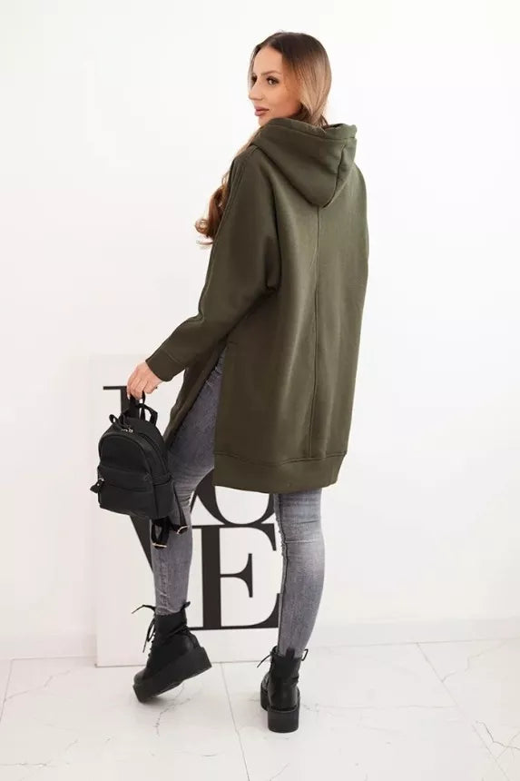 Women's khaki hoodie Wine