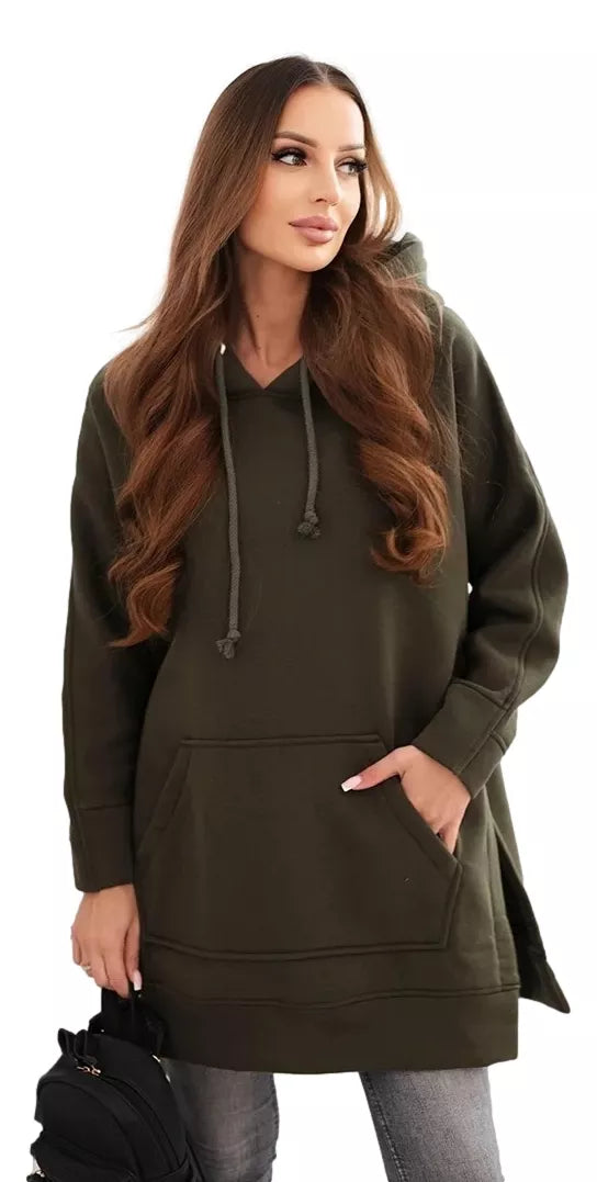 Women's khaki hoodie Wine