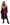 Women's burgundy quilted jacket Charlot