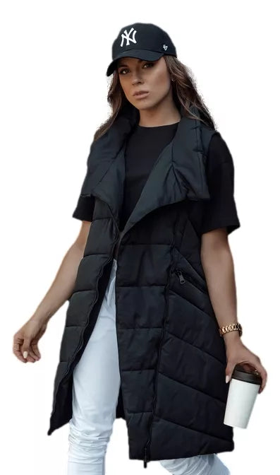 Women's black vest without hood Serkis