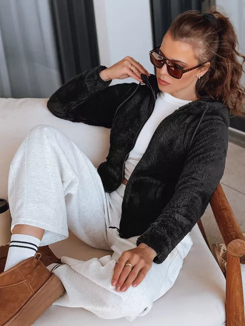 Women's black hoodie Alan