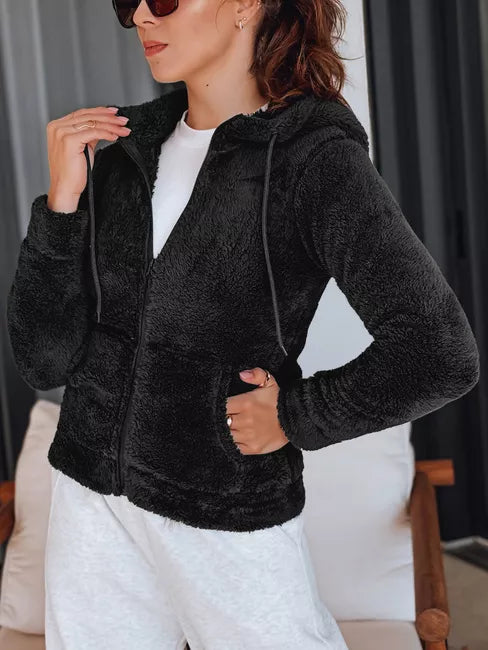 Women's black hoodie Alan