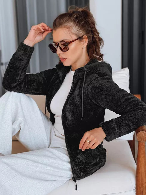 Women's black hoodie Alan