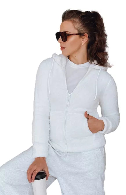 Women's white hoodie Alan
