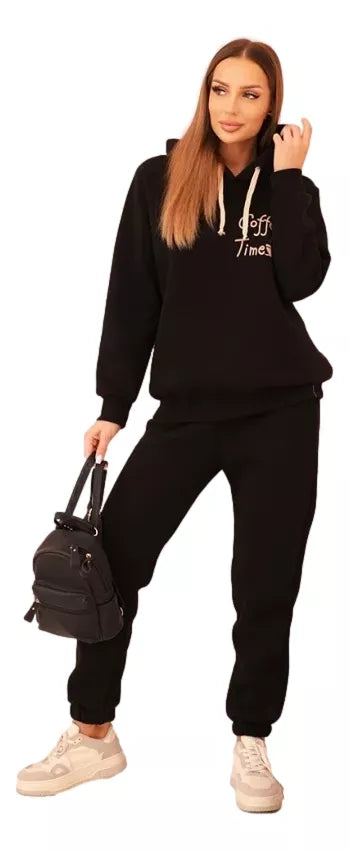 Women's black Coffe set.