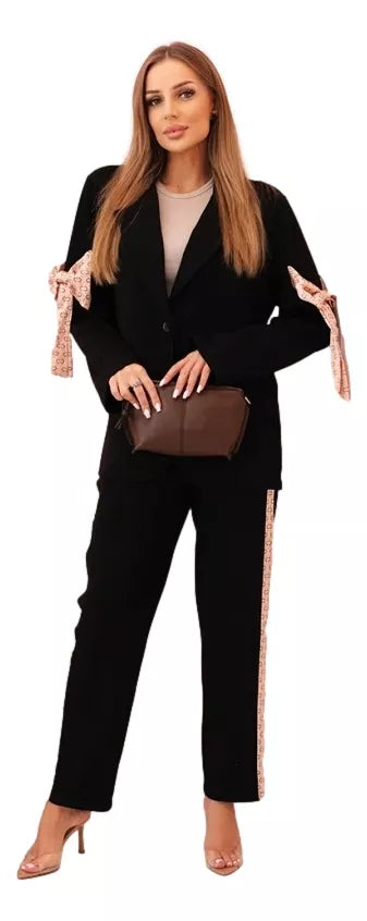 Women's black Rene suit.