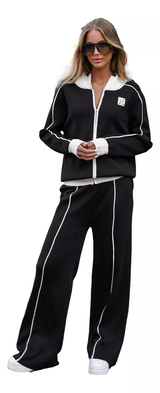 Women's black casual set Danger