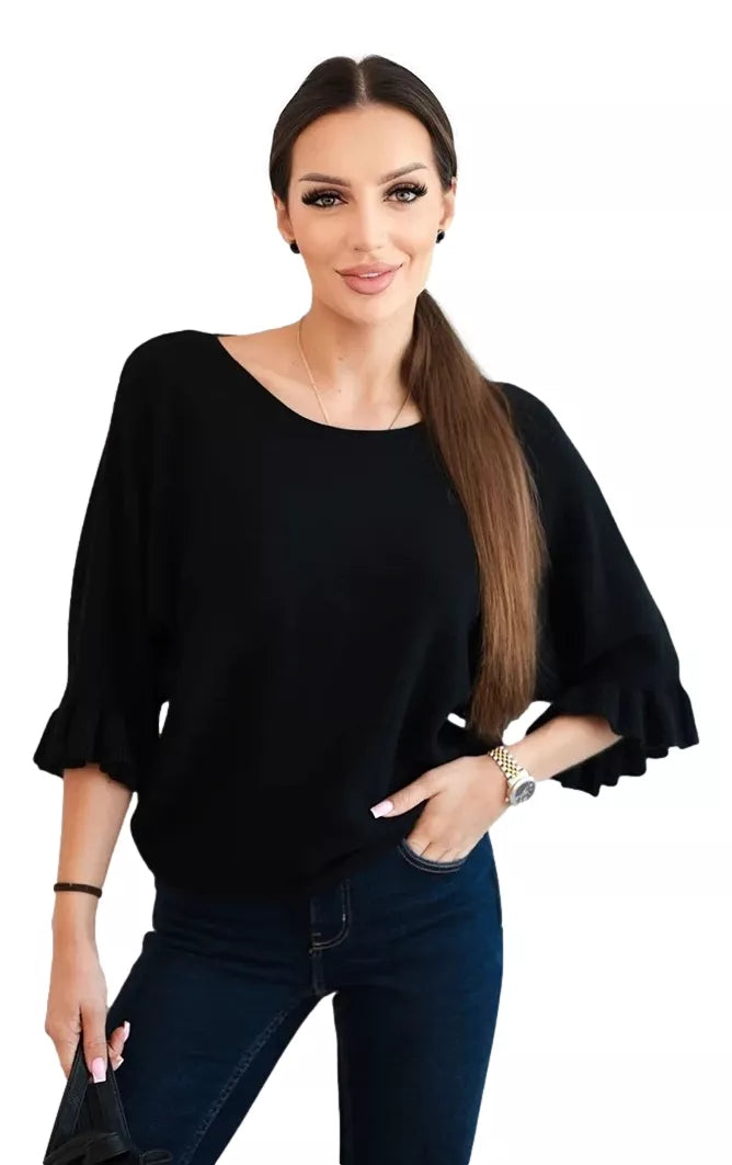 Women's black sweater Avril