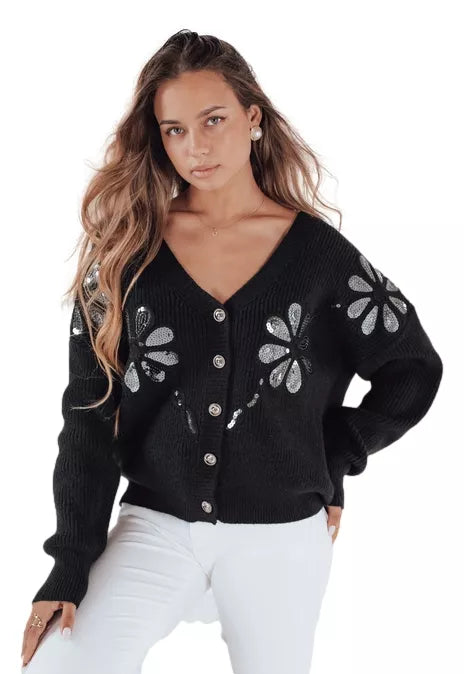 Women's black sweater Kerinda