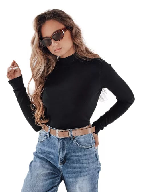 Women's black sweater Lena