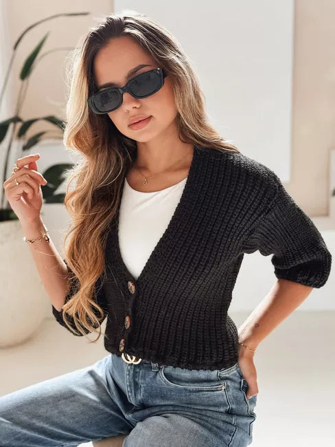 Women's black sweater Lorel