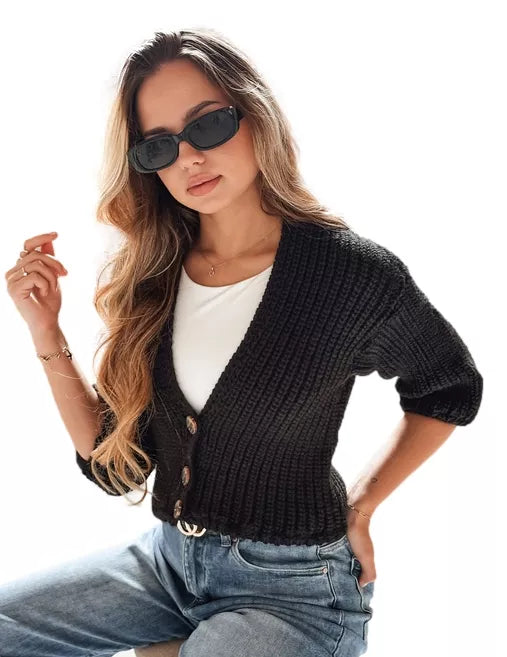 Women's black sweater Lorel