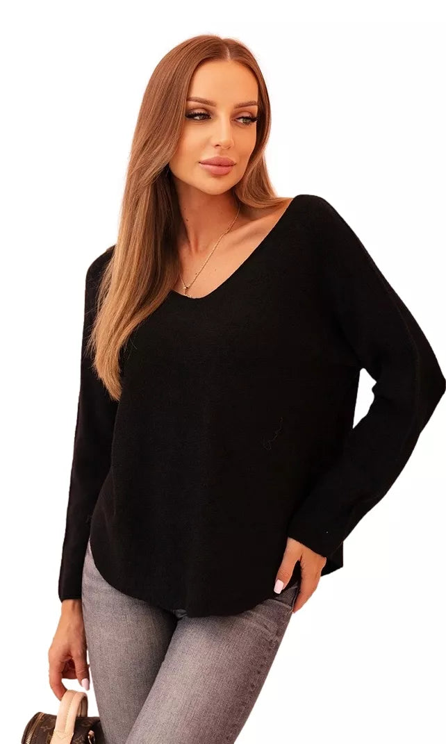 Women's black sweater Remo