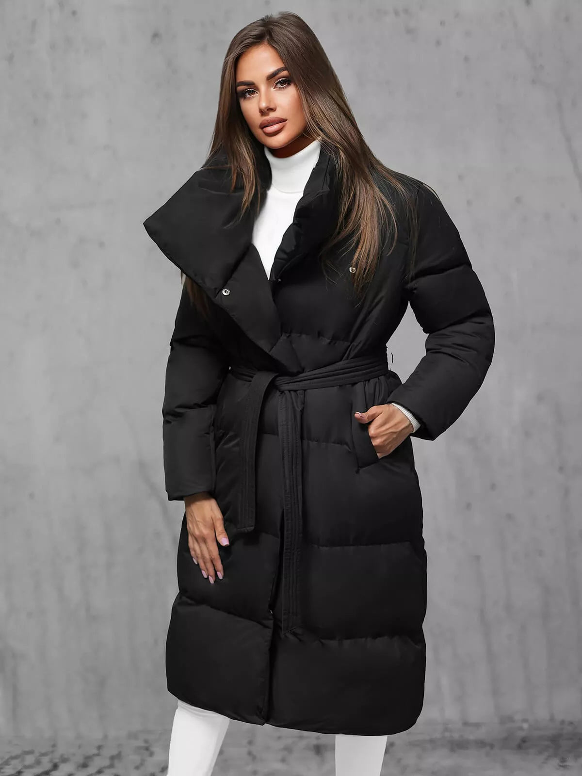 Women's black coat Korper