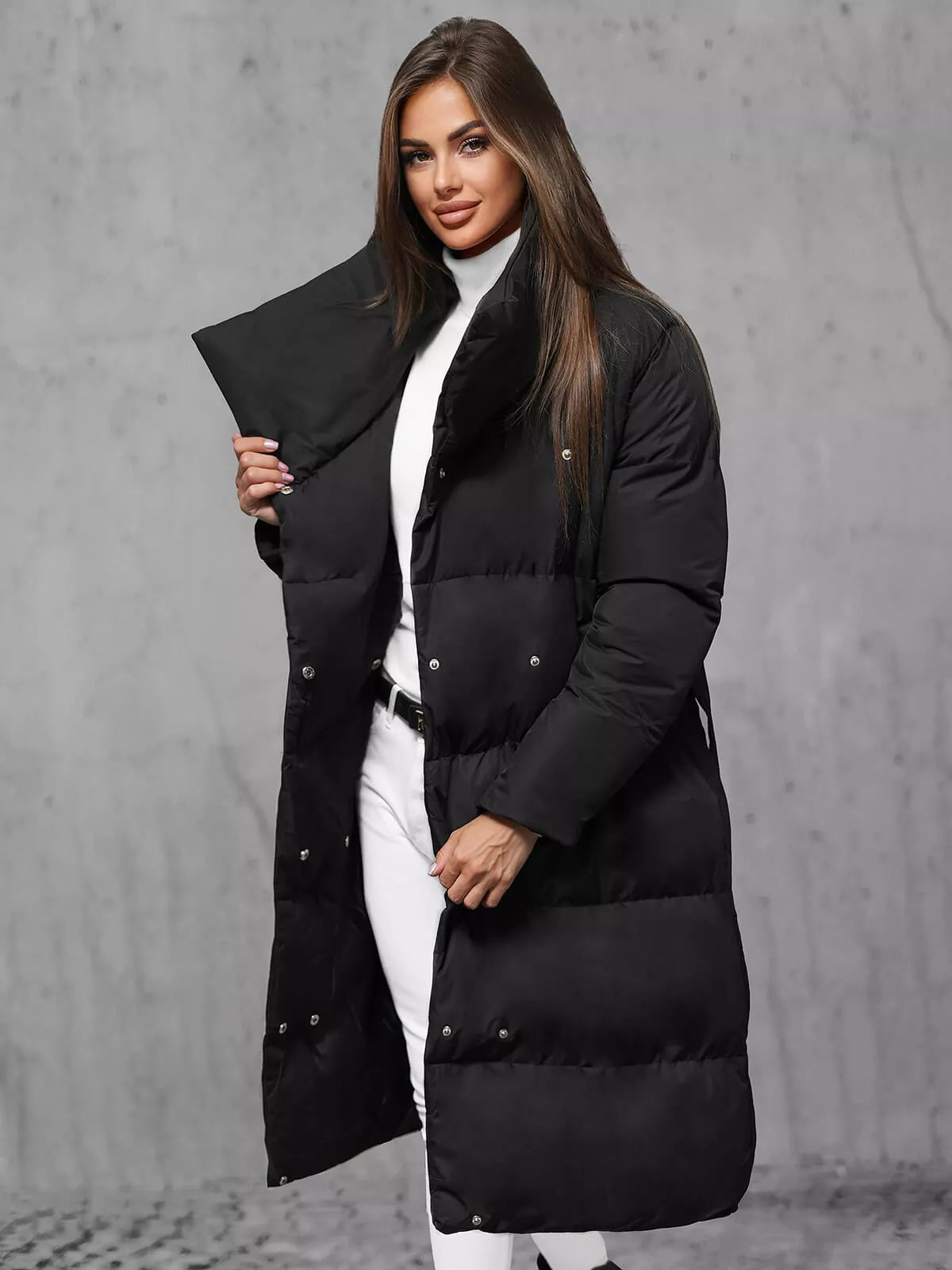 Women's black coat Korper