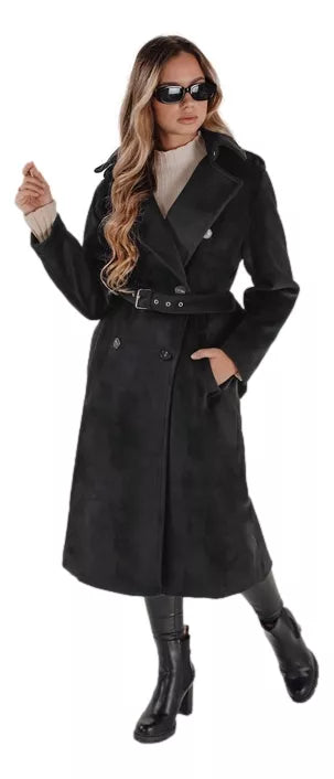 Women's black winter coat Gino