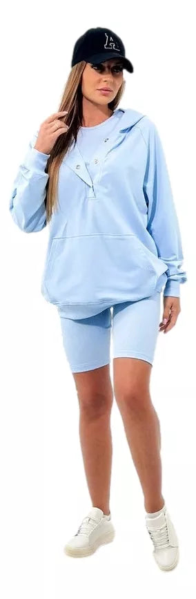 Women's blue 3-piece Kimi set.