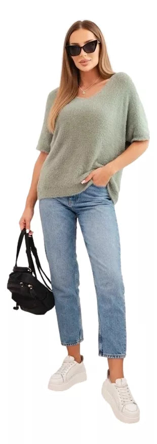 Women's mint sweater Cloud